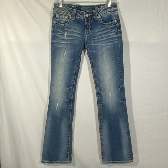 Miss Me Bling Boot Cut Jeans - Size 28 - Picture 2 of 15